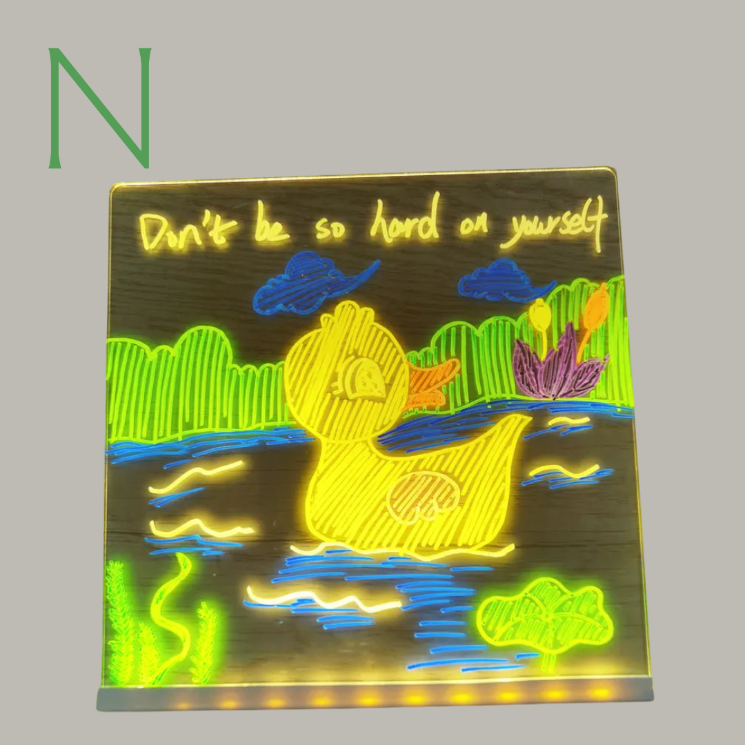 Luminous Board - Creatieve LED-lamp met multifunctioneel bord