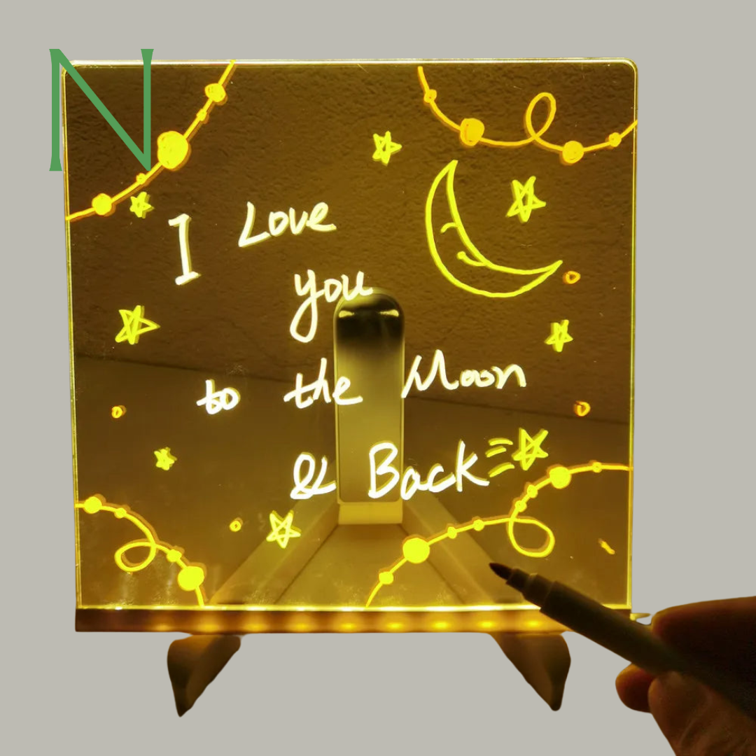 Luminous Board - Creatieve LED-lamp met multifunctioneel bord