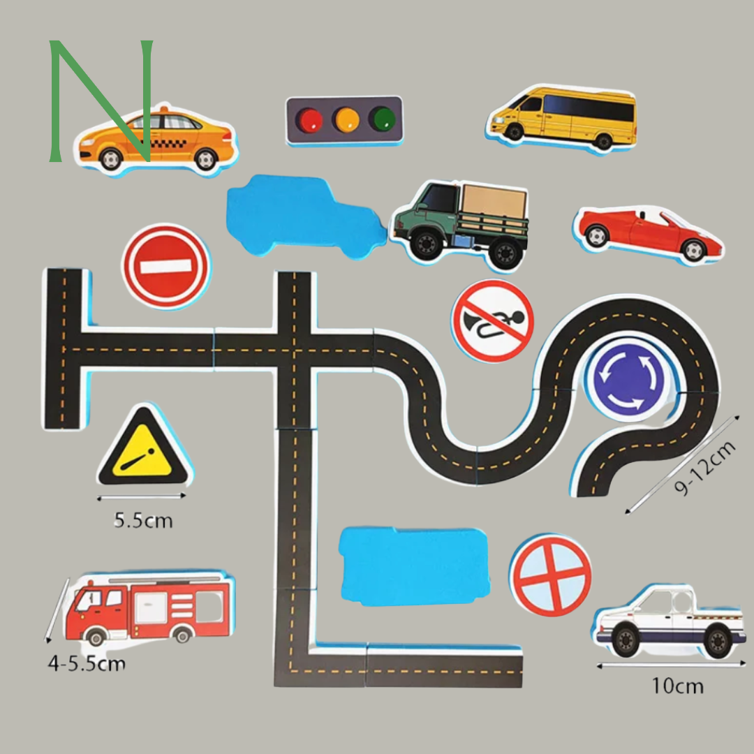 Verkeersdoolhof Magnetisch Badspeelgoed